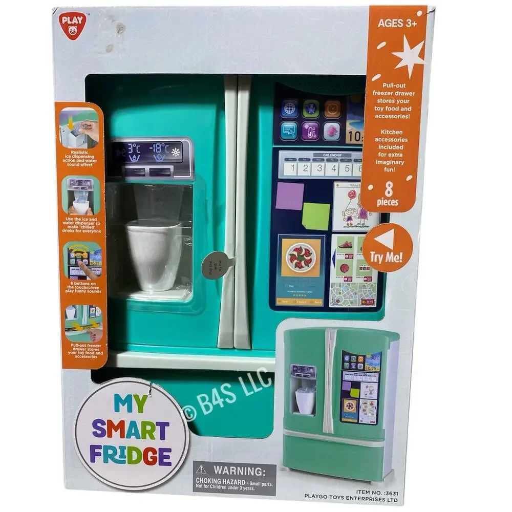 Play My Smart Fridge Double Door Learning Kids Toy Refrigerator